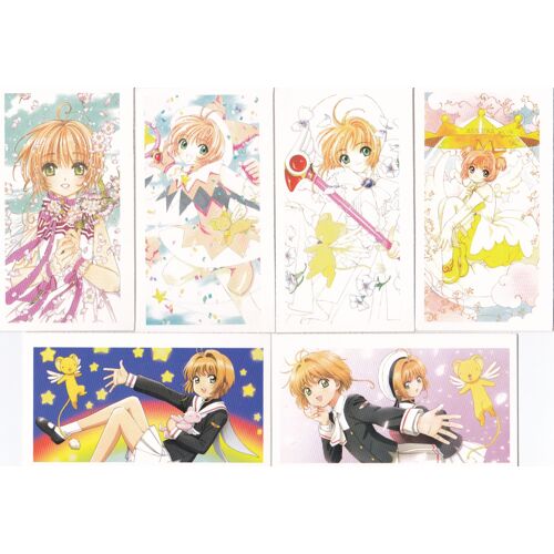 Lot De 6 Petites Cartes - Sakura, Chasseuse De Cartes / Cardcaptor Sakura / Kaado Kyaputaa Sakura (Manga, Animé, Shoujo)