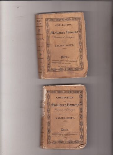 Walter Scott Ivanhoe Collection Les Meilleurs Romans  Tome 2 Du Jeudi 9 Aoüt 1827 Et Tome 4 Jeudi 19 Avril 1827 Dauthereau Gosselin Sautelet In-16  201 Pages