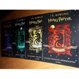Set Promo 4 Affiches Harry Potter - Carton - Blasons Ecussons Gryffondor/Poufsouffle/Serpentard/Serdaigle Rare