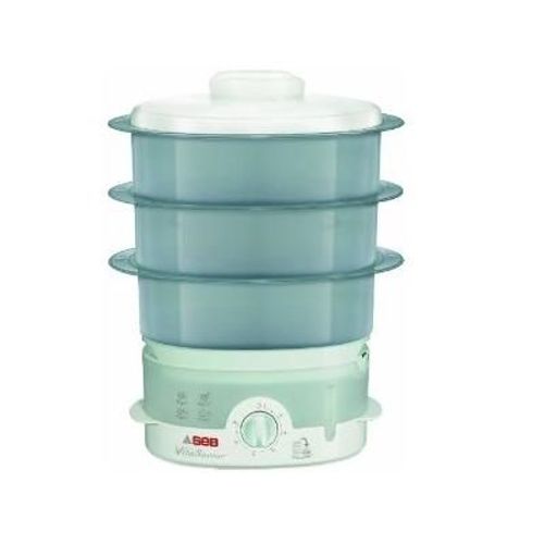 SEB VC151100 - Cuiseur vapeur - 9 litres - 900 Watt - blanc/bleu