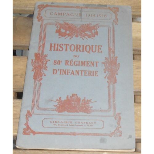 Historique Du 80ème Régiment D'infanterie