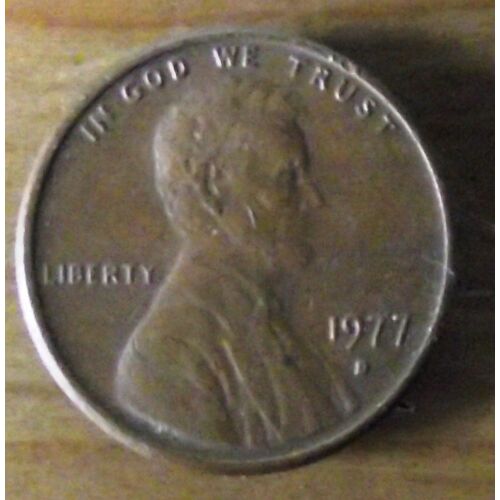 Pièce De One Cent 1977 Lettre D