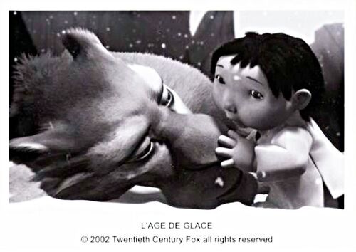 L Âge De Glace (Ice Age) - Photo De Presse Argentique Noir Et Blanc - Format 13x18 Cm - De Chris Wedge Et Carlos Saldanha - Animation - 2002