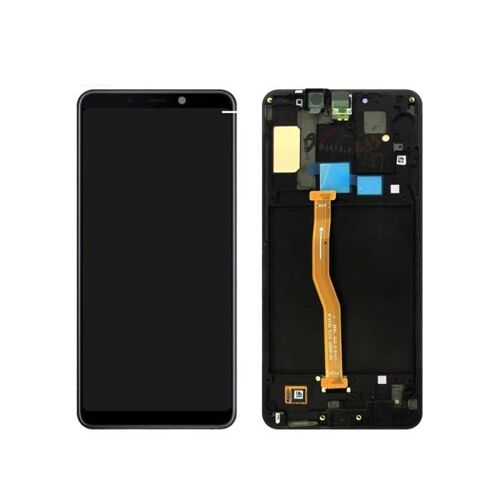 Écran Lcd Oem Et Numériseur+Partie Du Cadre De Montage Pour Samsung Galaxy A9 (2018) A920 Sm-A920f Noir Mmk28