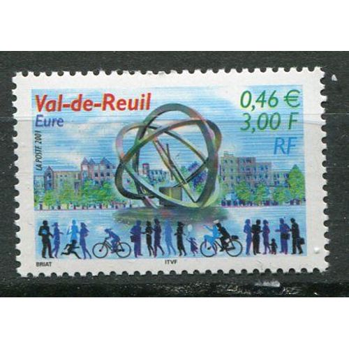 France Année 2001 N° 3427 Neuf** Val-De-Reuil ( Eure ) L'astrobale Sculpture D'alain Le Boucher