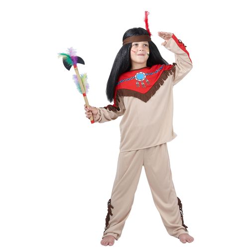 Déguisement Indien Beige Garçon - Taille: L 10-12 Ans (130-140 Cm)