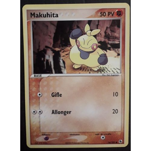 Carte Pokémon Makuhita 56/109 - Ex Rubis Et Saphir (Fr)