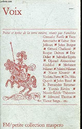 Voix - Anthologie PoéTique RéUnie Par Fanchita Gonzalez Battle