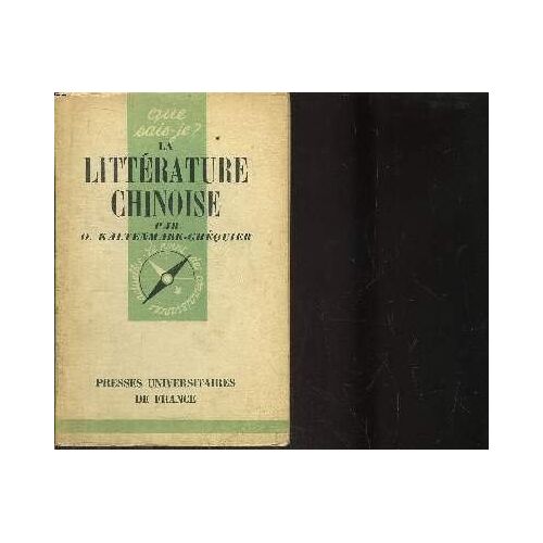 Que Sais-Je? N° 296 La LittéRature Chinoise