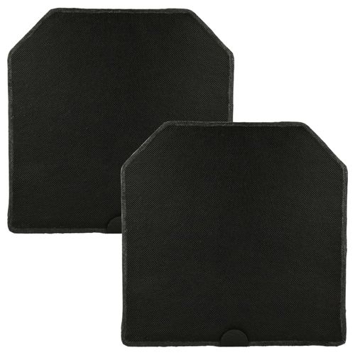 vhbw 2x Filtres à charbon actif compatible avec Miele DA 447-4, DA 447, DA 249-4, DA 249-2, DA 446-4, DA 446 hotte aspirante - 24,5 x 24,5 x 2 cm