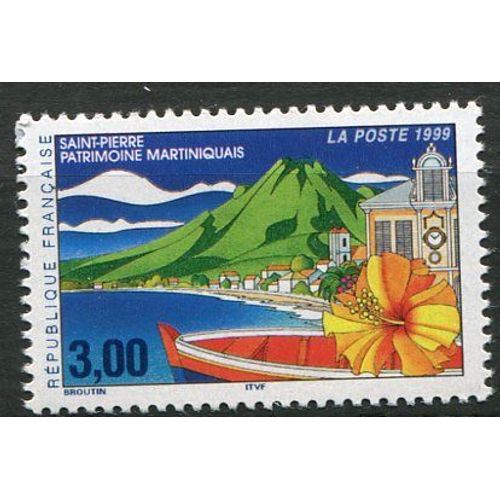 France Année 1999 N° 3244 Neuf** Saint Pierre ,Patrimoine Martiniquais