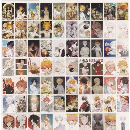 Planche De 70 Autocollants - The Promised Neverland / Yakusoku No Neverland (Manga, Animé, Vignette, Sticker)