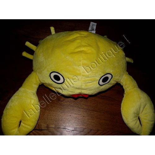 Doudou Peluche Crabe Korall Krabba Jaune