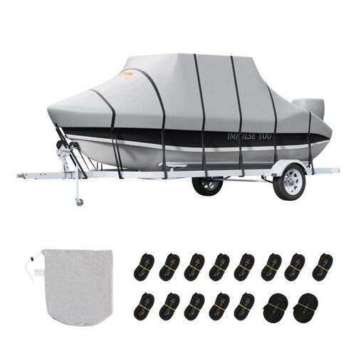 Housse De Bateau-Vevor- 609-670 Cm-Bâche De Bateau Imperméable Et Remorquable En Pu Oxford 600d De Qualité Marine