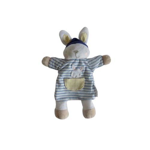 Doudou Lapin Marionnette Comme Neuf Sergent Major