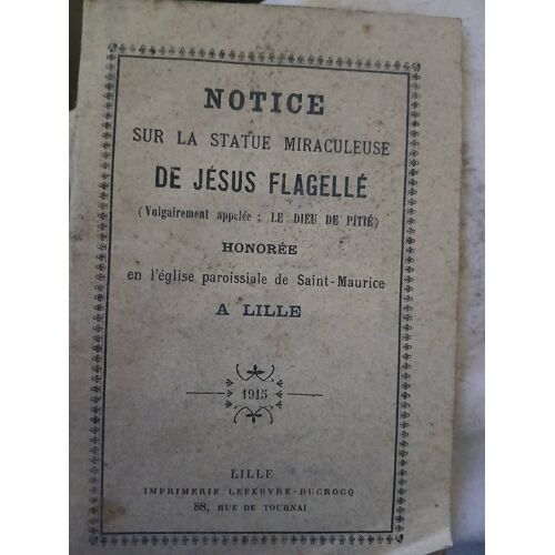 Notice Sur La Statue Miraculeuse De Jésus Flagellé
