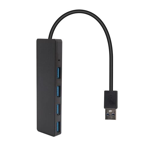 Hub USB, hub USB 3.0 à 4 ports, hub de données portable ultra fin applicable pour ordinateur portable, ordinateur portable, clés USB