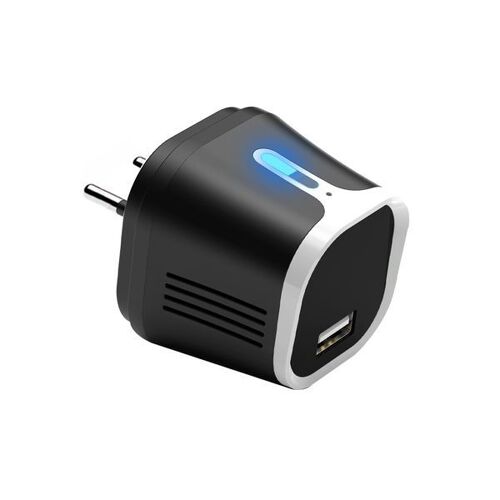 Chargeur USB secteur Camera Espion WiFi 4K Vision infrarouge Blanc