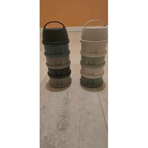 Lot De 2 Boîtes Doseuse De Lait 4 Compartiments Béaba