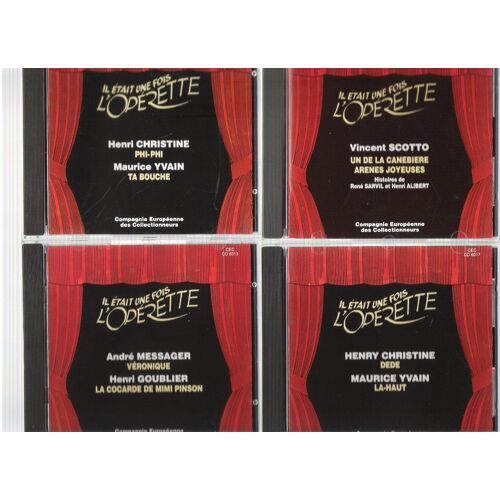Lot  De 4 Cd Il Était Une Fois L'opérette / Compagnie Européenne Des Collectionneurs