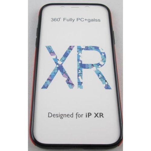 Coque Iphone Xr Rouge Intégrale Face Avant Et Arrière
