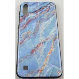 Coque Samsung Galaxy A10 Marbre Bleu Clair