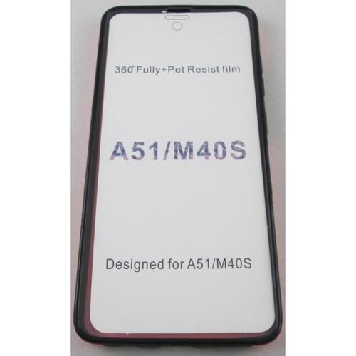 Coque Samsung Galaxy A51 Intégrale Rose Clair Avant Arrière