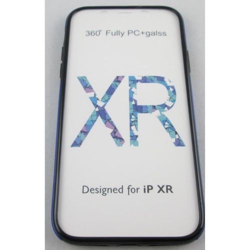 Coque Iphone Xr Bleu Intégrale Face Avant Et Arrière