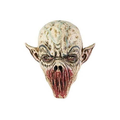 Déguisement Masque Latex Intégral Alien Affamé Adulte - Ced - Noir Et Vert - Halloween