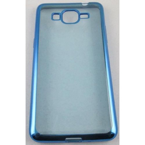 Coque Samsung Galaxy Grand Prime Transparente Et Bleu