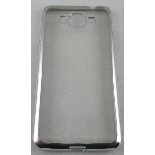 Coque Samsung Galaxy Grand Prime Transparent Et Gris