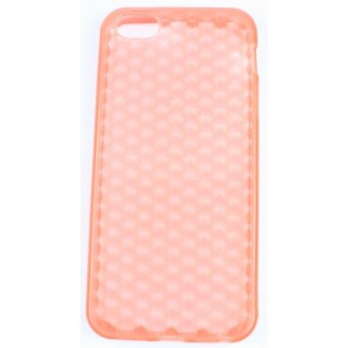 Coque Iphone 5 Orange Silicone Effet Nid D'abeille