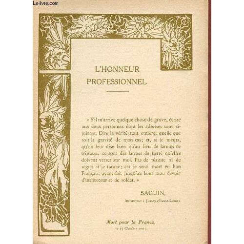 L'honneur Professionnel.