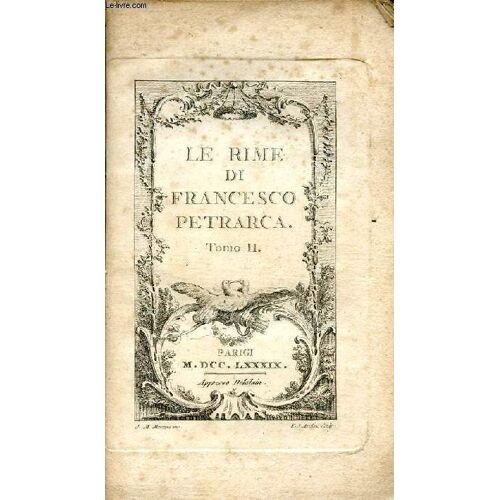 Le Rime Di Francesco Petrarca / Tomo Ii.
