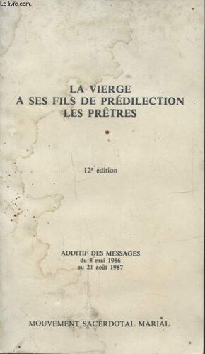 La Vierge A Ses Fils De Predilection Les Pretres