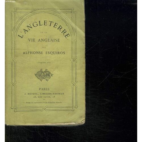 L Angleterre Et La Vie Anglaise.