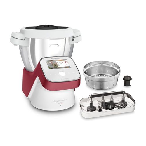 Moulinex i-Companion touch XL HF934510 - Robot cuiseur - 3 litres - 1.6 kWatt - rouge