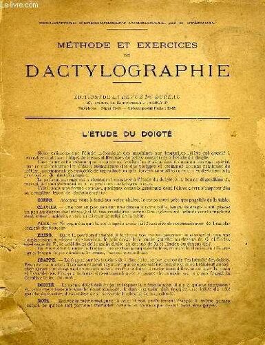 Methode Et Exercices De Dactylographie