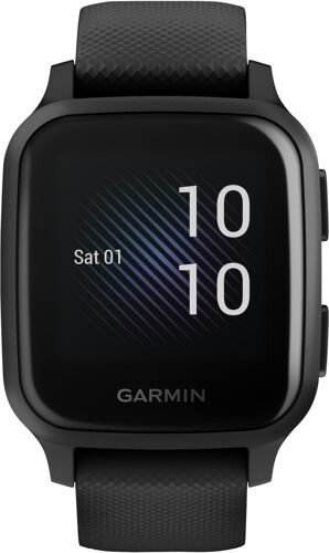 Garmin Venu Sq Music Edition - Noir - montre de sport avec bracelet - silicone - noir - taille du poignet : 125-190 mm - affichage 1.3" - Bluetooth, Wi-Fi, NFC, ANT+ - 37.6 g