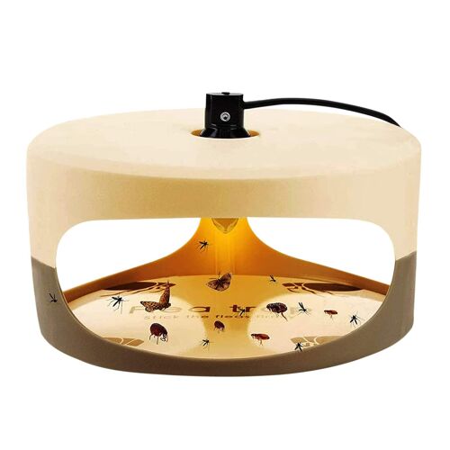 Bug Zapper, Piège À Mouches Lampe Anti-Puces Électrique Mini Nuit LED Piège À Insectes Anti-Puces Piège À Puces sans Rayonnement pour Salle D'étude [Classe énergétique A]