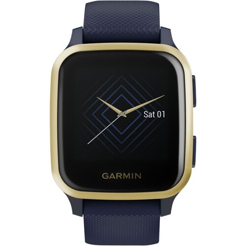 Garmin Venu Sq Music Edition - Navy - montre de sport avec bracelet - silicone - marine - taille du poignet : 125-190 mm - affichage 1.3" - Bluetooth, Wi-Fi, NFC, ANT+ - 37.6 g