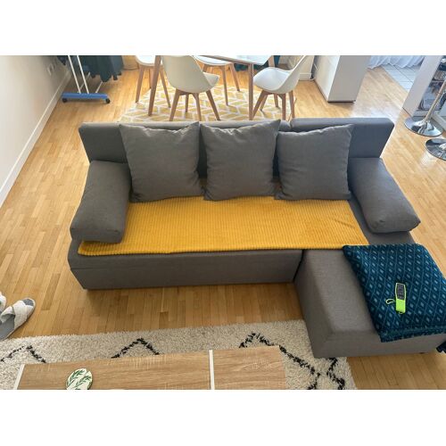 Canapé Oslo gris convertible