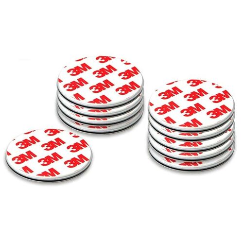 Outil d'installation de détecteur de fumée magnétique, 10 tampons adhésifs 70 mm