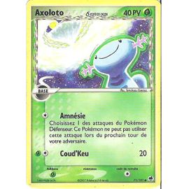 Pokemon - Axoloto 40pv  - 71/101 - Version Normale - Vf - Espèces Delta