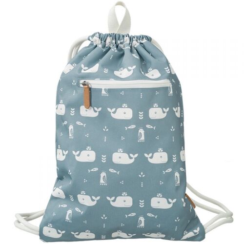Sac À Dos Ficelle Baleine Bleu - Fresk