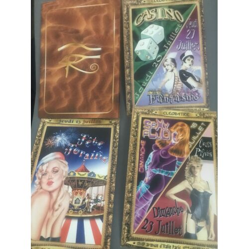 Flyer Le Cleopatre Programme Erotique Juillet 2000