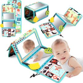 Livre D'éveil Pour Bébé - Sensoriel Miroir Montessori Jouet - Livre Tissu Doux Froissé - Cadeau Pour Bébé 0 3 6 12 Mois