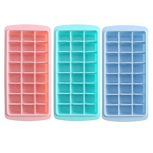 Outils De Crème Glacée Moule À Glace Silicone Souple Moule À Crème Glacée Pour Whisky 24 Lots Outils De Cuisine Faits Maison Bricolage Plateau Fabricant Moule