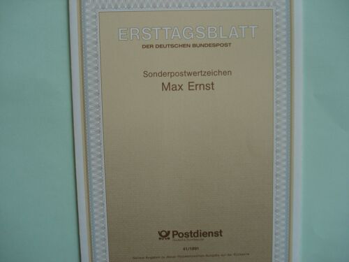 Souvenir Philatélique "Max Ernst" 1991