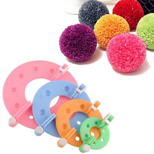 Fabricant De Pom-Pom, Bricolage, Boule D'ameublement Aiguille Tissée À La Main, Tricot De Laine Artisanal, Pour Robe De Maison Décorative, Jouets En Peluche, 4 Tailles